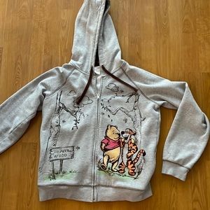 Disney Store Exclusive Winnie the Pooh zip up Hoodie